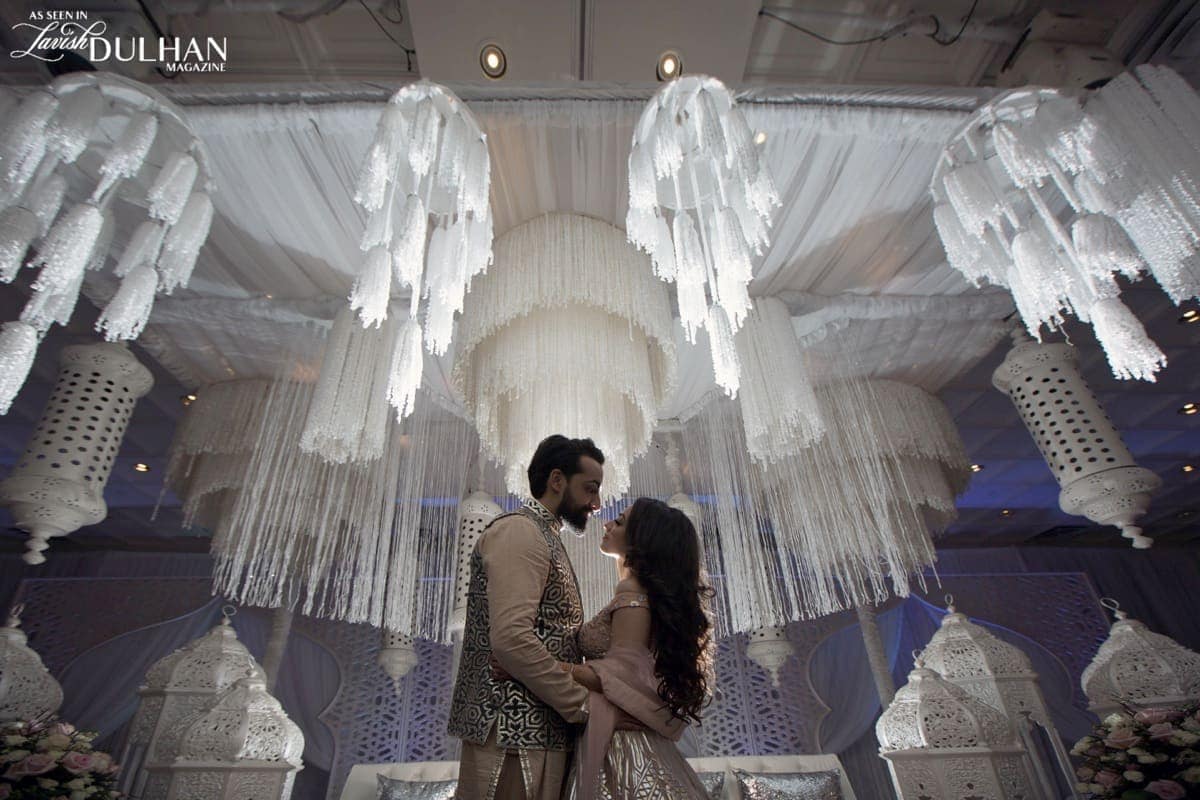 Shivani and Vick's wedding reception by Taj Raj Events