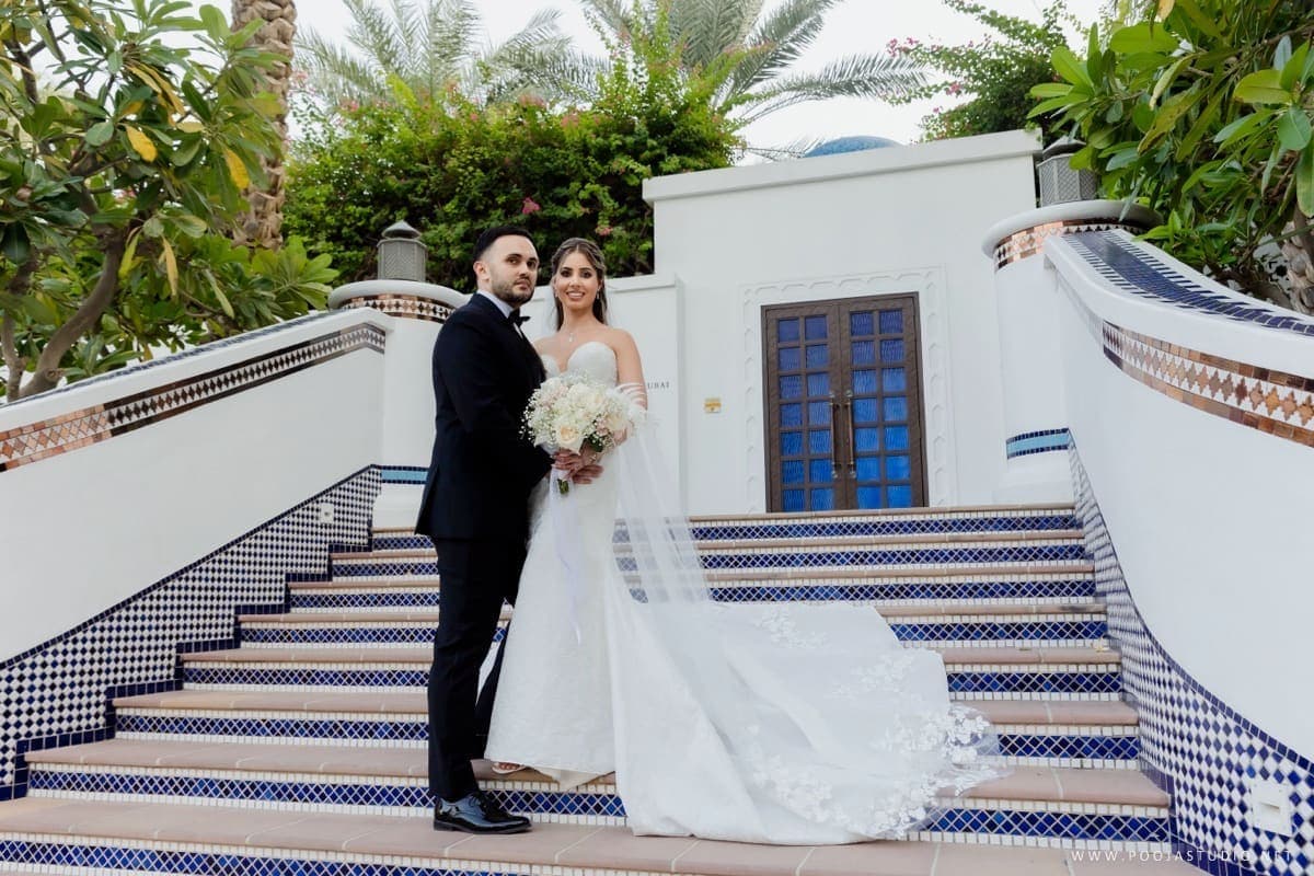 Matt and Sukhy at their destination wedding, planned by Taj Raj Events