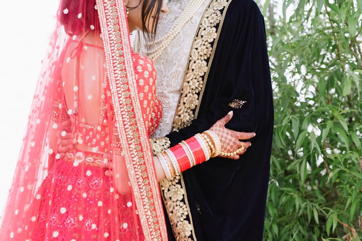 Indian wedding reception by Taj Raj Events