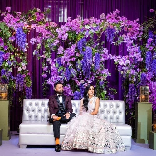 Dharti and Janak on their wedding day