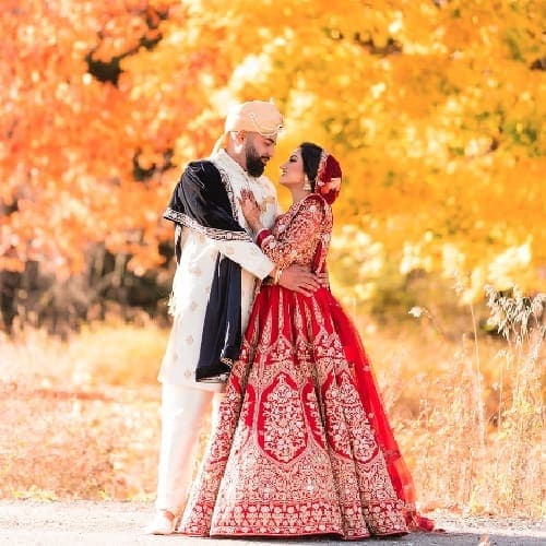 Bhumika and Kevin on their wedding day