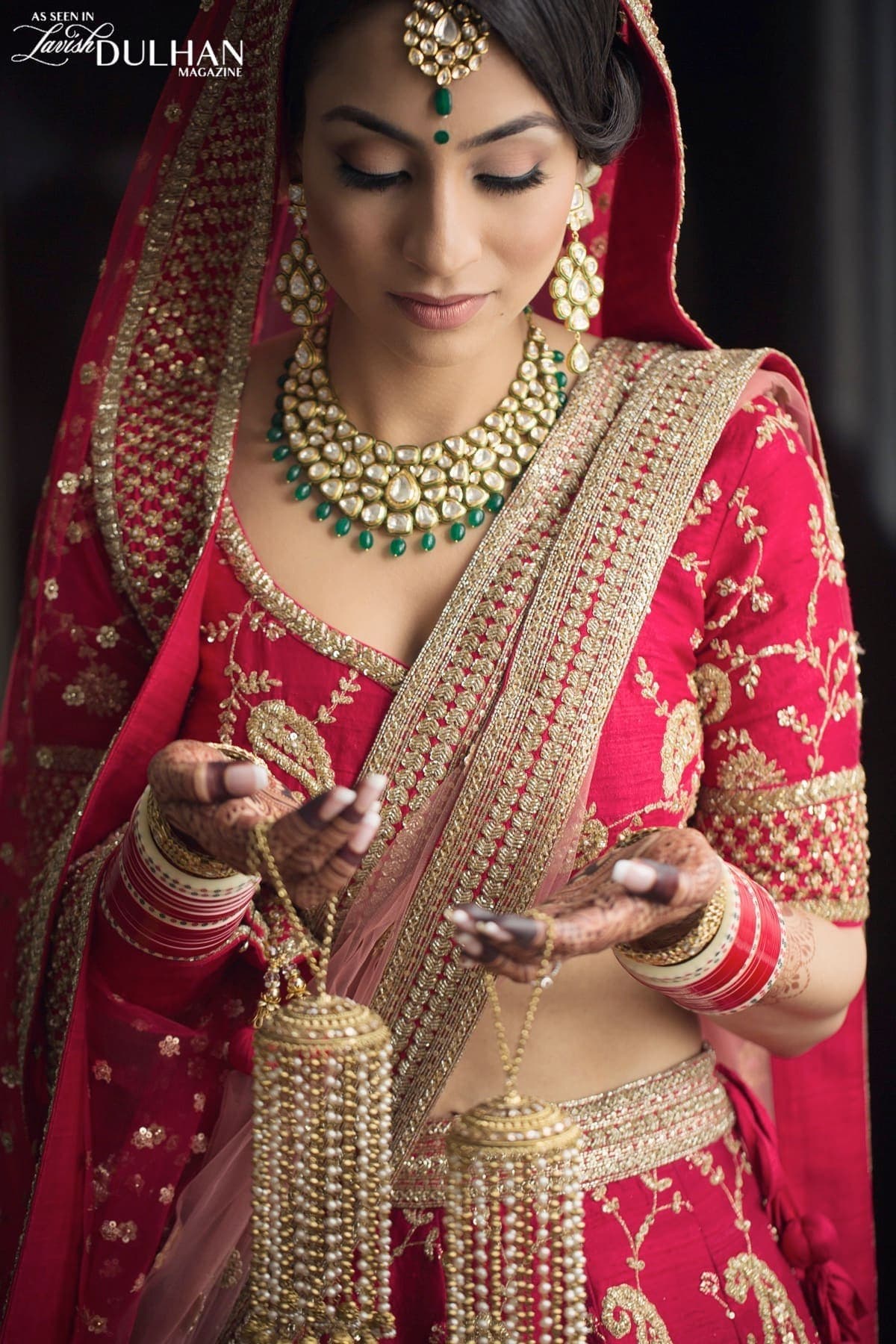 Shivani and Vick's wedding portrait by Taj Raj Events